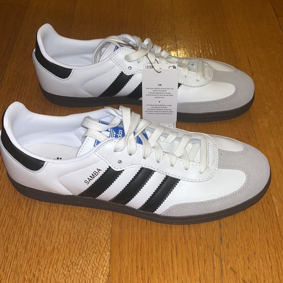 Adidas original Samba OG sneakers in white and black size: mens/7.5 Women’s/ 8.5 - Picture 8 of 10